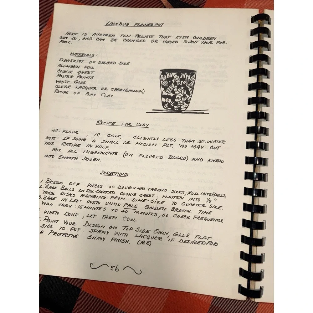 Spiral Bound Creative Crafts For The Homemaker 1975‎ Patterns Designs Ideas Vtg